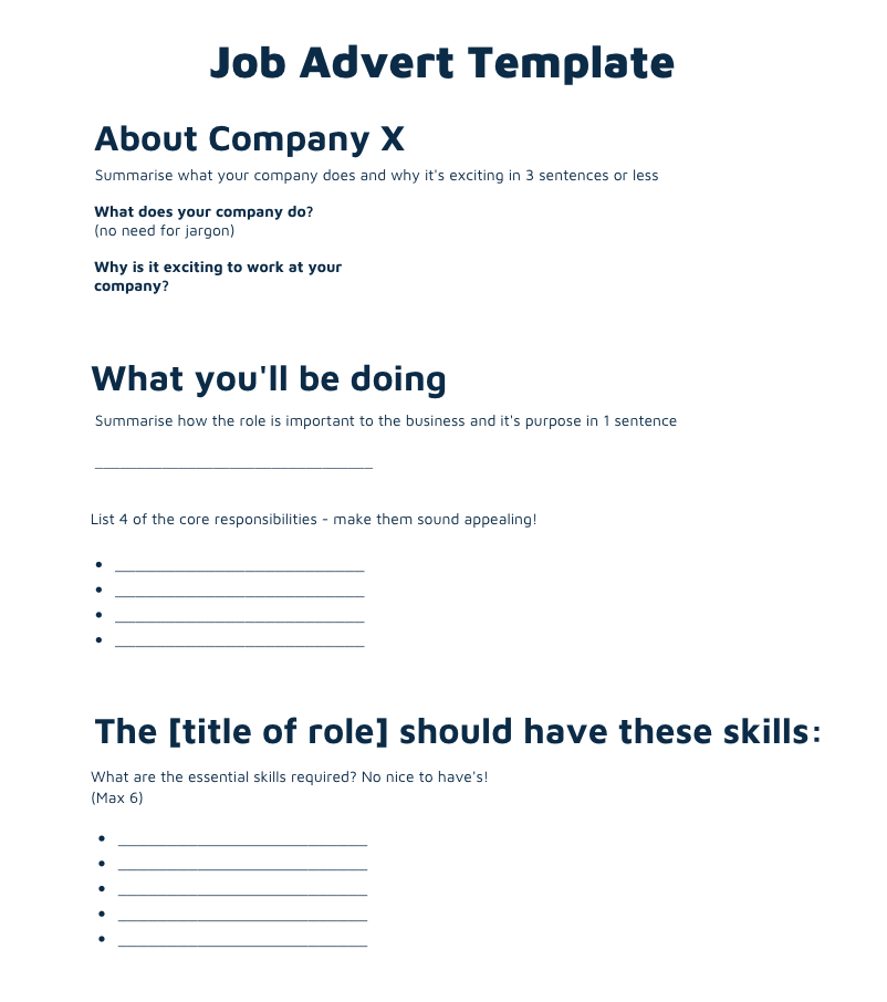 How to write a job advert 5 steps to highconverting job ads